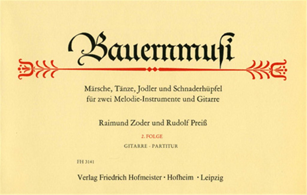 Bauernmusi, 2. Folge / Gitarre-Partitur